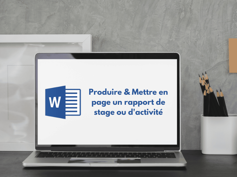 Produire un document long type rapport de stage ou d’activité sous Word